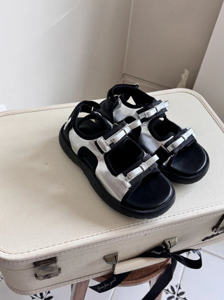 ribbon platform sandals