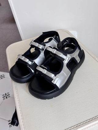 ribbon platform sandals