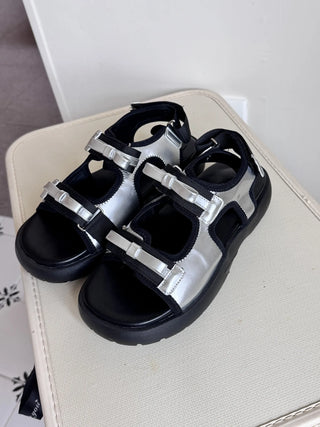 ribbon platform sandals
