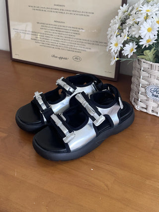 ribbon platform sandals