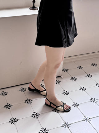 slingback flat sandals