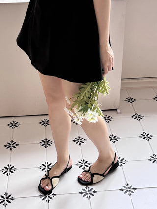 slingback flat sandals