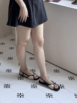 slingback flat sandals