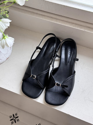 slingback flat sandals