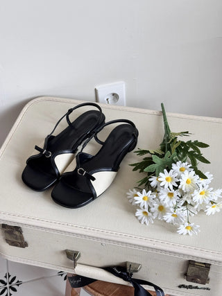 slingback flat sandals