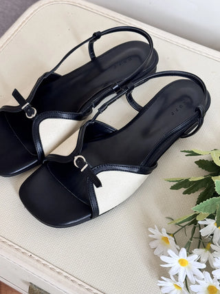 slingback flat sandals