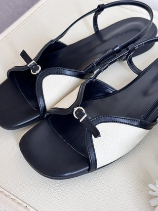 slingback flat sandals