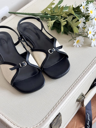 slingback flat sandals
