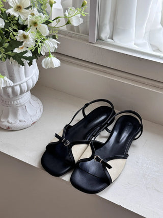 slingback flat sandals