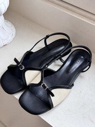 slingback flat sandals