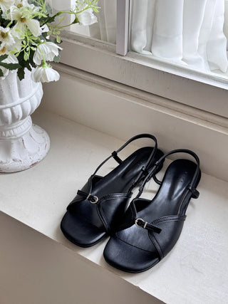 slingback flat sandals