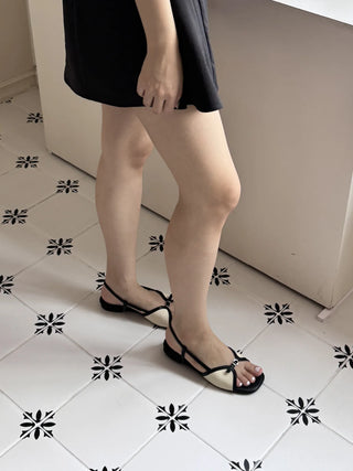 slingback flat sandals