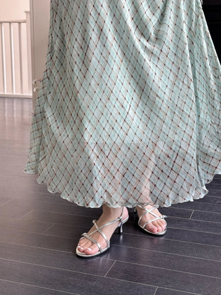 enamel buckle sandals