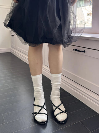 enamel buckle sandals