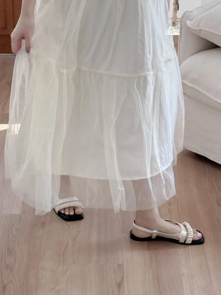 scrunchie strap sandals