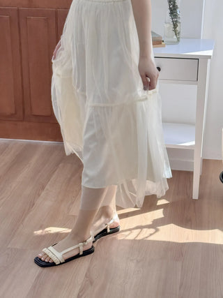 scrunchie strap sandals