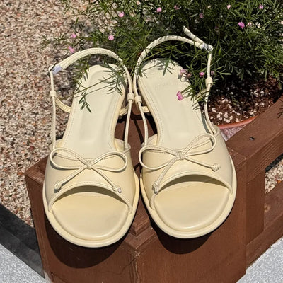 ribbon flat sandals