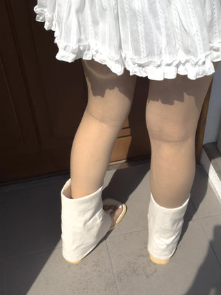 mesh linen boots