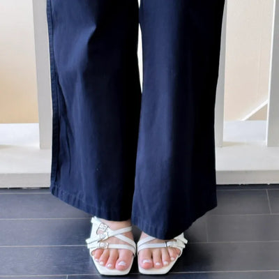 buckle mule sandals