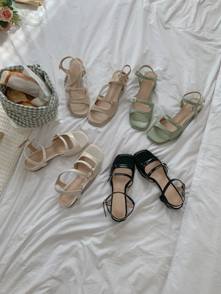 square sandals
