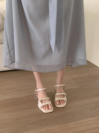 square sandals