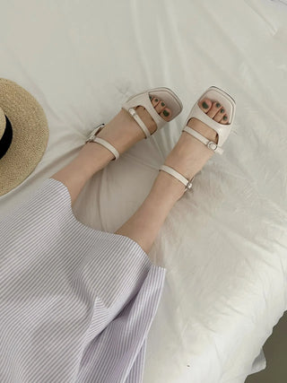square sandals