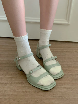 square sandals