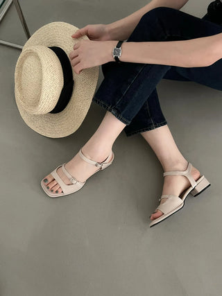 square sandals
