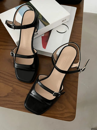 square sandals