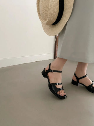 square sandals