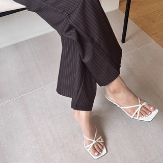 twist strap sandals