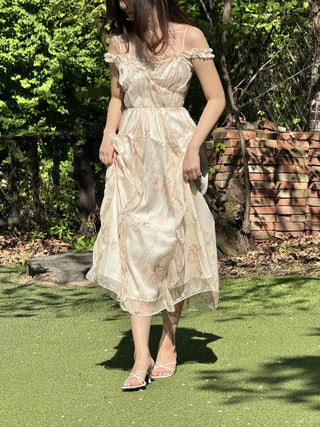 flower bustier dress