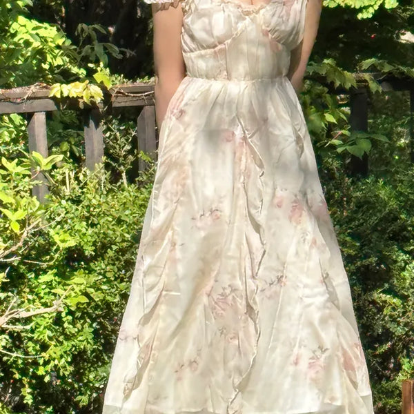 flower bustier dress