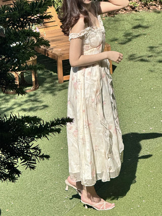 flower bustier dress