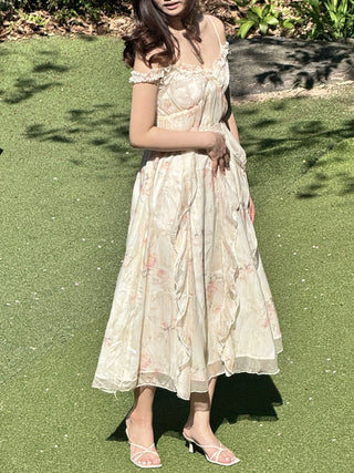 flower bustier dress