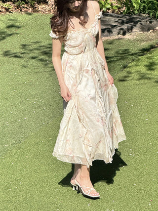 flower bustier dress