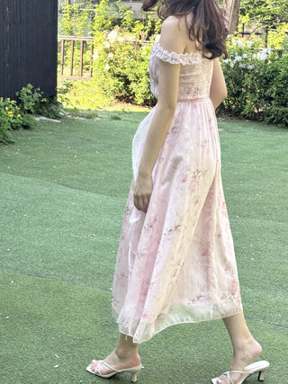 flower bustier dress