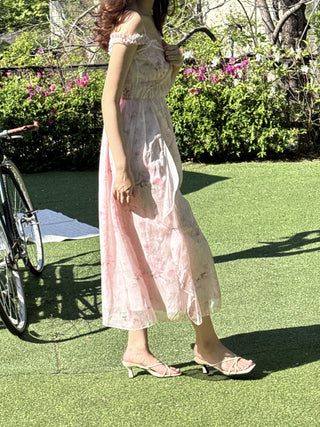 flower bustier dress