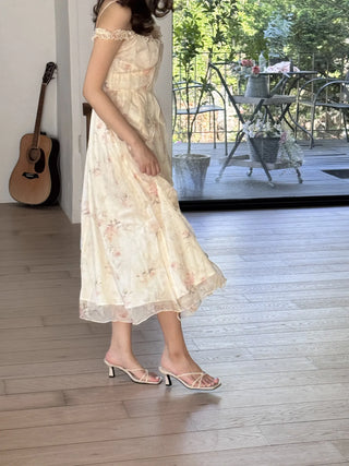 flower bustier dress