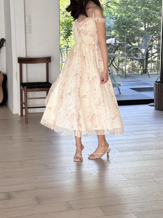 flower bustier dress