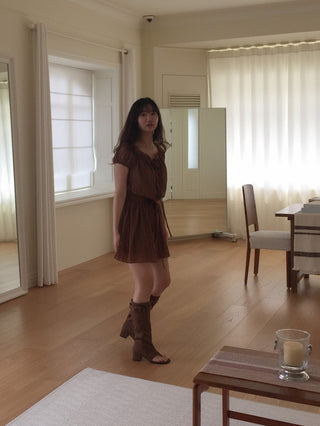 foldable suede boots