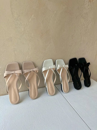 satin ribbon slippers