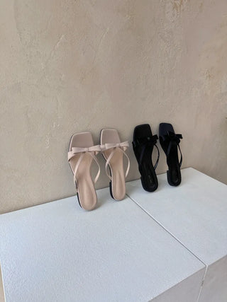 satin ribbon slippers