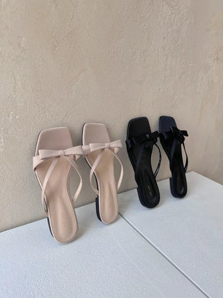 satin ribbon slippers