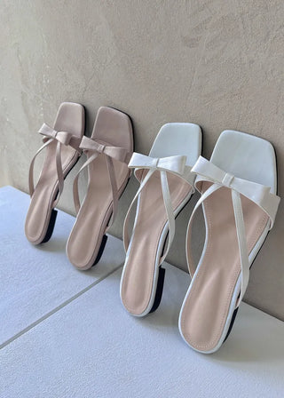 satin ribbon slippers