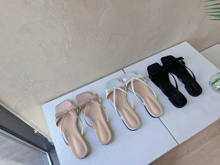 satin ribbon slippers