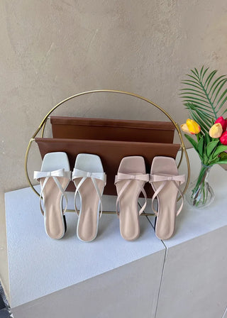 satin ribbon slippers