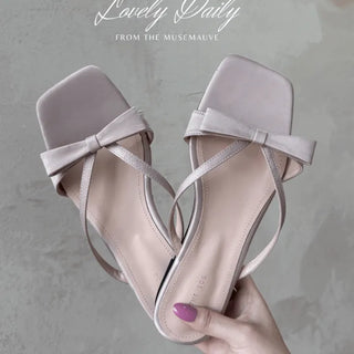 satin ribbon slippers