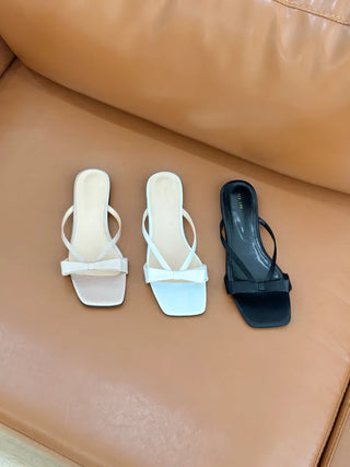 satin ribbon slippers