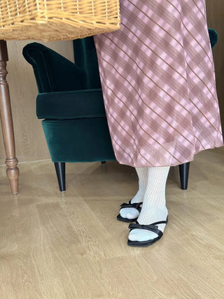 satin ribbon slippers